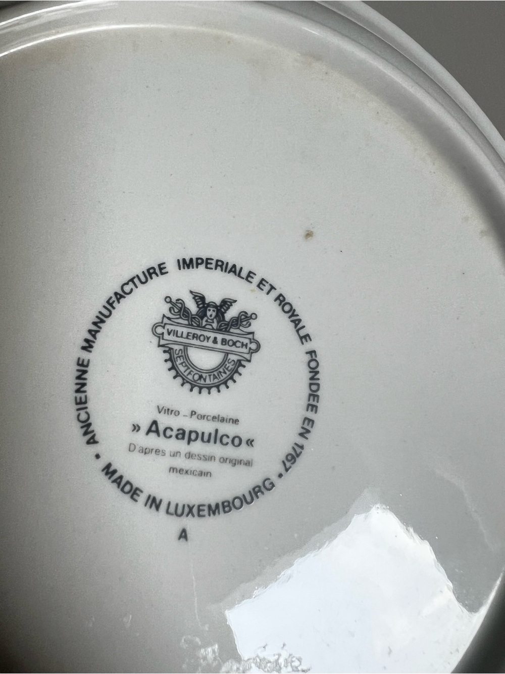 Set of 6 Mid-Century Modern Vintage Villeroy & Boch  “Acapulco” Soup/Pasta Bowl - Picture 6 of 6